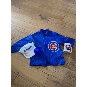 Chicago Cubs Blue Rain Jacket Hat Mug Set Baseball‎ Fan Gear